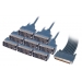 8 Lead Octal Cable with 8 Female V.35 DCE Connectors