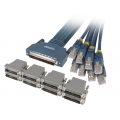 8 Lead Octal Cable and 8 RJ45 to DB25 adapters 