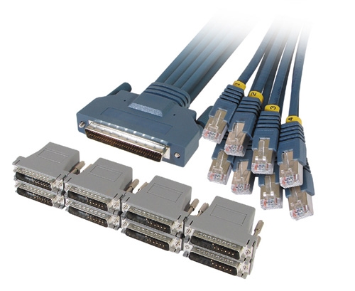 8 Lead Octal Cable and 8 RJ45 to DB25 adapters 