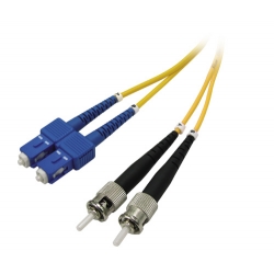 Singlemode Duplex 9/125 Fiber cable ST/SC 3M