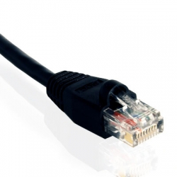 10ft Cat5e 350MHz RJ45 Booted Black