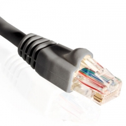 20ft Cat5e 350MHz RJ45 Booted Gray