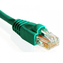 7ft Cat5e 350MHz RJ45 Booted Green