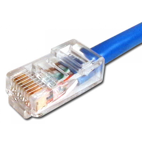 10ft Cat5e 350MHz RJ45 Non-Booted Blue