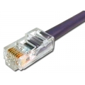 50ft Cat5e 350MHz RJ45 Non-Booted Purple