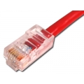 25ft Cat5e 350MHz RJ45 Non-Booted Red