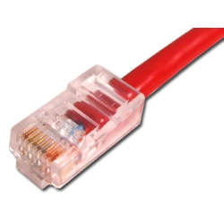 100ft Cat5e 350MHz RJ45 Non-Booted Red